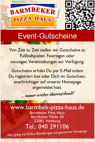 Barmbeker Pizza Haus Gutscheine 2020